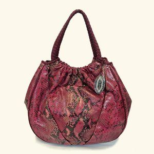 Elie Tahari Emmy Snake Embossed Hobo